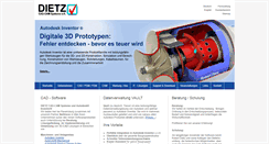 Desktop Screenshot of dietz-cad-cam.de